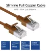 ACT Marrón 3 m LSZH U/FTP CAT6A cable de parcheo Slimline para centro de datos con conectores RJ45