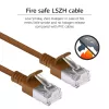 ACT Marrón 3 m LSZH U/FTP CAT6A cable de parcheo Slimline para centro de datos con conectores RJ45