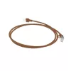 ACT Marrón 5 m LSZH U/FTP CAT6A cable de parcheo Slimline para centro de datos con conectores RJ45