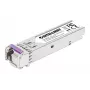 Intellinet Módulo transceptor óptico SFP Gigabit Fiber WDM Bidireccional 1000Base-BX-U (LC) puerto monomodo, 80 km, BiDi WDM (RX1550/TX1490), conforme MSA para máxima compatibilidad, Plata