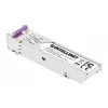 Intellinet Módulo transceptor óptico SFP Gigabit Fiber WDM Bidireccional 1000Base-BX-U (LC) puerto monomodo, 80 km, BiDi WDM (RX1550/TX1490), conforme MSA para máxima compatibilidad, Plata