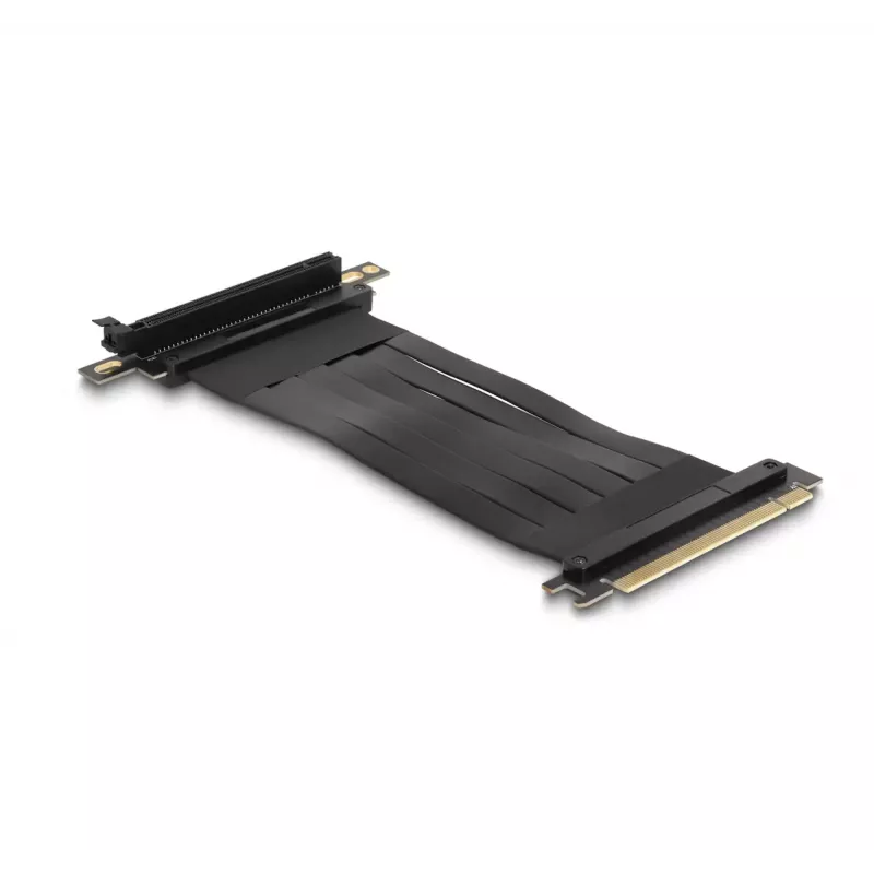 Tarjeta riser DeLOCK PCI Express x16 macho a ranura x16 en ángulo de 90° con cable de 30 cm