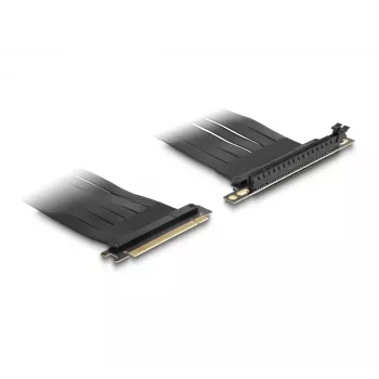 Tarjeta riser DeLOCK PCI Express x16 macho a ranura x16 en ángulo de 90° con cable de 30 cm