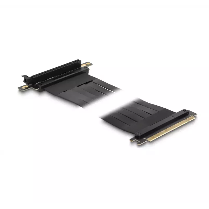 Tarjeta riser DeLOCK PCI Express x16 macho a ranura x16 en ángulo de 90° con cable de 60 cm