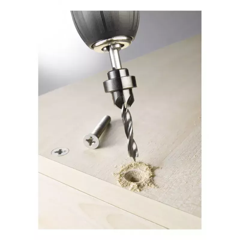 Broca KWB 513105 5 mm para tableros de partículas, madera dura, plástico, madera blanda