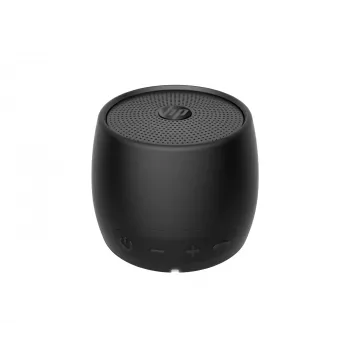 Altavoz Bluetooth HP negro 360, con cable e inalámbrico, altavoz portátil mono, negro, cilíndrico, botones, universal