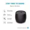 Altavoz Bluetooth HP negro 360, con cable e inalámbrico, altavoz portátil mono, negro, cilíndrico, botones, universal