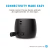 Altavoz Bluetooth HP negro 360, con cable e inalámbrico, altavoz portátil mono, negro, cilíndrico, botones, universal
