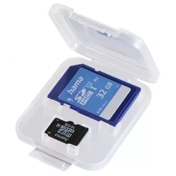 Funda para tarjetas de memoria Hama DuoCase 2 tarjetas polipropileno (PP) transparente