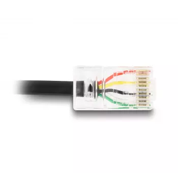 Cable de señal DeLOCK 2 m negro USB-A RJ-50 conector macho/conector macho 67016