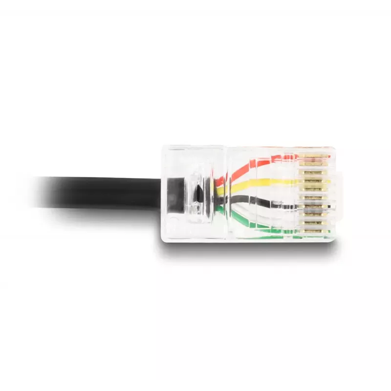 Cable de señal DeLOCK 2 m negro USB-A RJ-50 conector macho/conector macho 67016