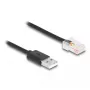Cable de señal DeLOCK 2 m negro USB-A RJ-50 conector macho/conector macho 67016