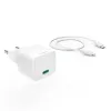 Cargador móvil Hama 00201675 para auriculares, batería externa, smartphone, tablet blanco AC carga rápida para interiores