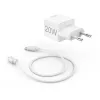 Cargador móvil Hama 00201675 para auriculares, batería externa, smartphone, tablet blanco AC carga rápida para interiores