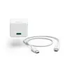 Cargador móvil Hama 00201675 para auriculares, batería externa, smartphone, tablet blanco AC carga rápida para interiores
