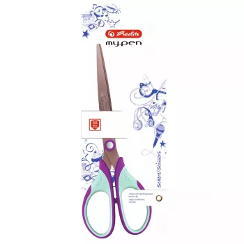 Bolígrafo individual Herlitz my.pen Straight Cut menta morado