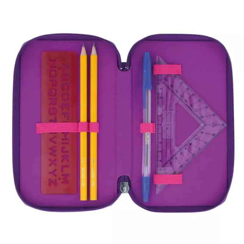Herlitz TriCase Dip Dye 31 piezas Rosa Lila Poliéster 190x115x70 mm