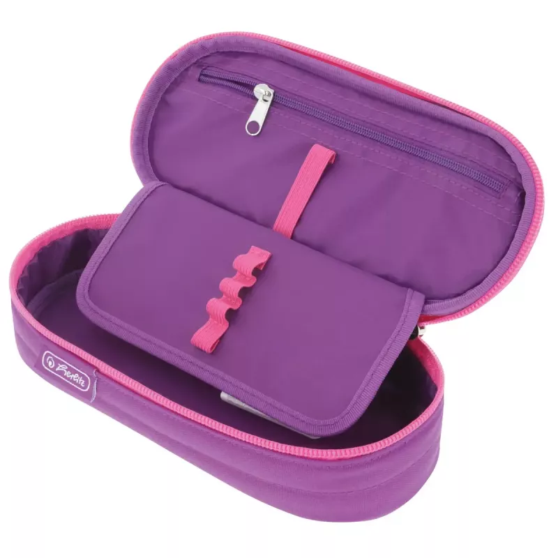 Estuche Herlitz Dip Dye Soft Poliéster Rosa Lila 215x95x60 mm
