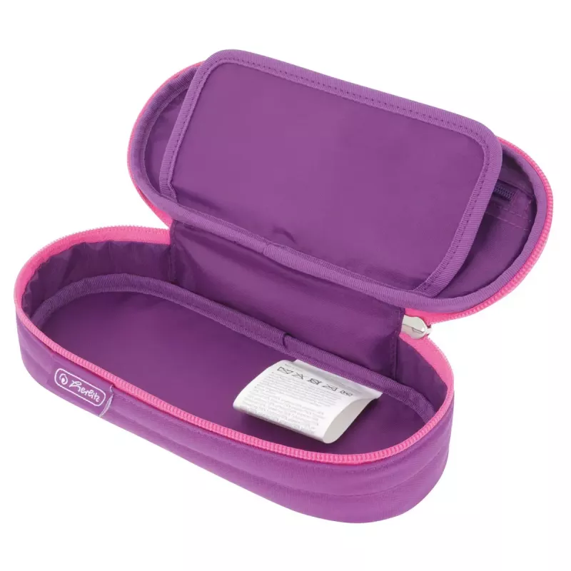 Estuche Herlitz Dip Dye Soft Poliéster Rosa Lila 215x95x60 mm