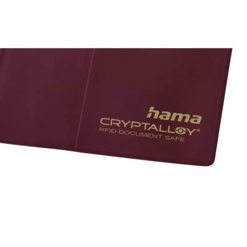 Funda para pasaporte internacional Hama burdeos polietileno