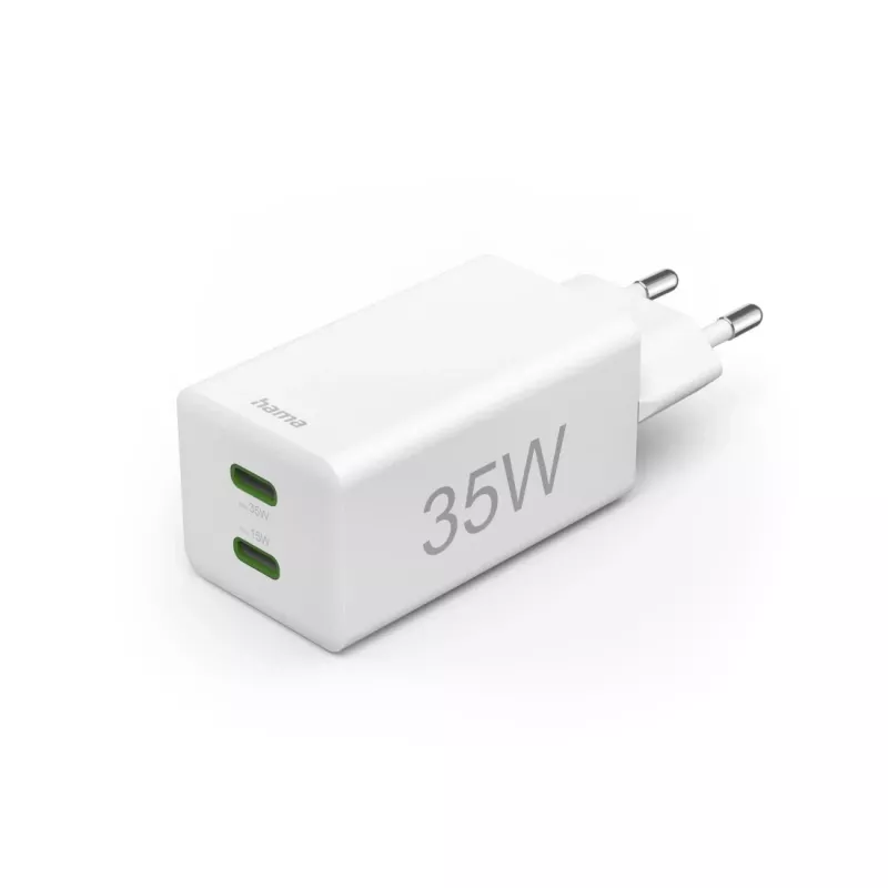 Cargador para dispositivo móvil Hama 00125116 powerbank, smartphone, tablet blanco carga rápida por CA para interiores