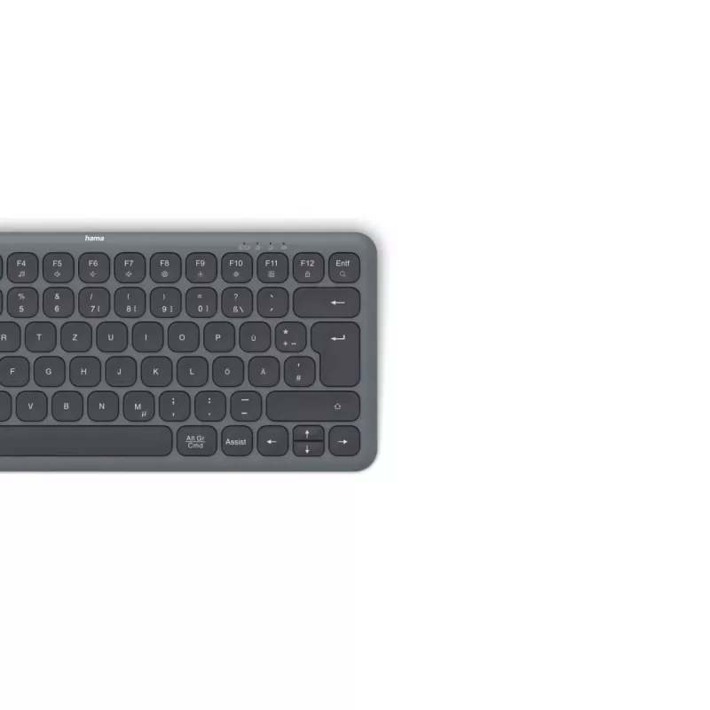 Teclado Hama WK-500 Home/Office RF Wireless + Bluetooth QWERTZ alemán negro, gris oscuro