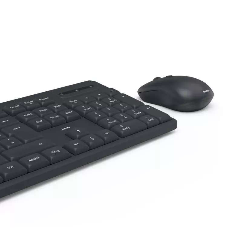 Teclado y ratón Hama WKM-200 incluidos Home/Office RF Wireless QWERTZ alemán negro