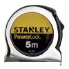 Cinta métrica STANLEY Micro PowerLock Metric - cinta métrica retráctil compacta, escala métrica