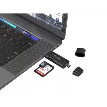 Equip 245462 Lector de tarjetas USB 3.2 Gen 1 (3.1 Gen 1) Type-A/Type-C Negro