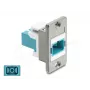 Módulo Keystone DELOCK 91102, diseño plano, compatible con inserto RJ45