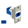 Módulo Keystone DELOCK 91106 diseño plano, azul/plata/blanco
