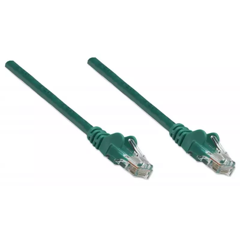 Intellinet 318945 cable de red patch, Cat5e, UTP, RJ45 (M) - RJ45 (M), 1 m, moldeado, verde