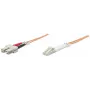 Intellinet 470391 cable de conexión de fibra óptica, OM2, LC/SC, dúplex, multimodo, 50/125 µm, 5 m, naranja