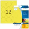 Etiquetas autoadhesivas HERMA Neon A4 Ø 60 mm redondas amarillo fluorescente 240 unidades
