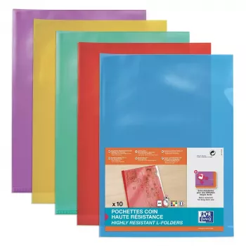 Carpeta Oxford 100206719 cloruro de polivinilo (PVC) azul verde rojo lila amarillo A4
