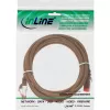 InLine 76403K cable de conexión S/FTP (PiMF) Cat.6, marrón, 3 m