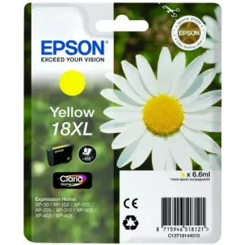 Cartucho de tinta Epson pack individual 18XL Claria Home amarillo