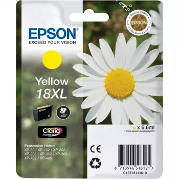 Cartucho de tinta Epson pack individual 18XL Claria Home amarillo