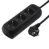 Hama 00108843 protector contra sobretensiones negro 3 toma(s) AC 230 V 5 m