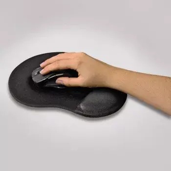 Alfombrilla de ratón Hama Ergonomic negra