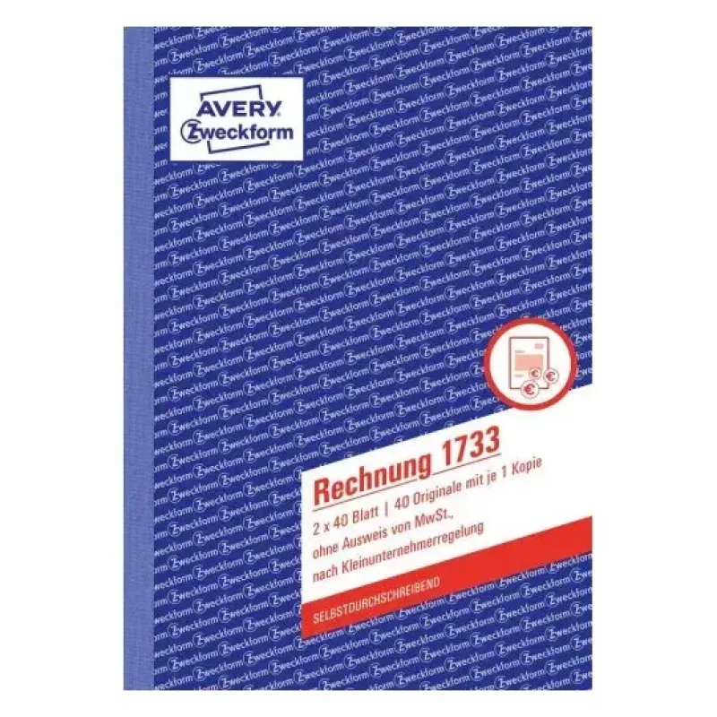 Formulario comercial Avery 1733