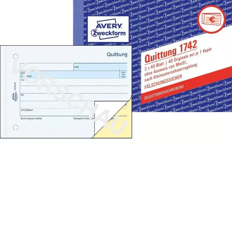 Libro de formularios de contabilidad A6 Avery 1742