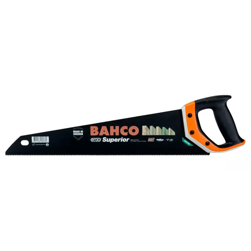 Bahco 2600-19-XT-HP Superior serrucho de mano, 475 mm, 9 TPI