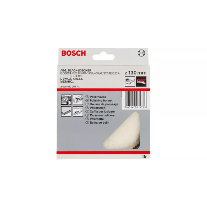 Discos de piel de cordero Bosch 3608610000 diámetro 16 cm gris lana