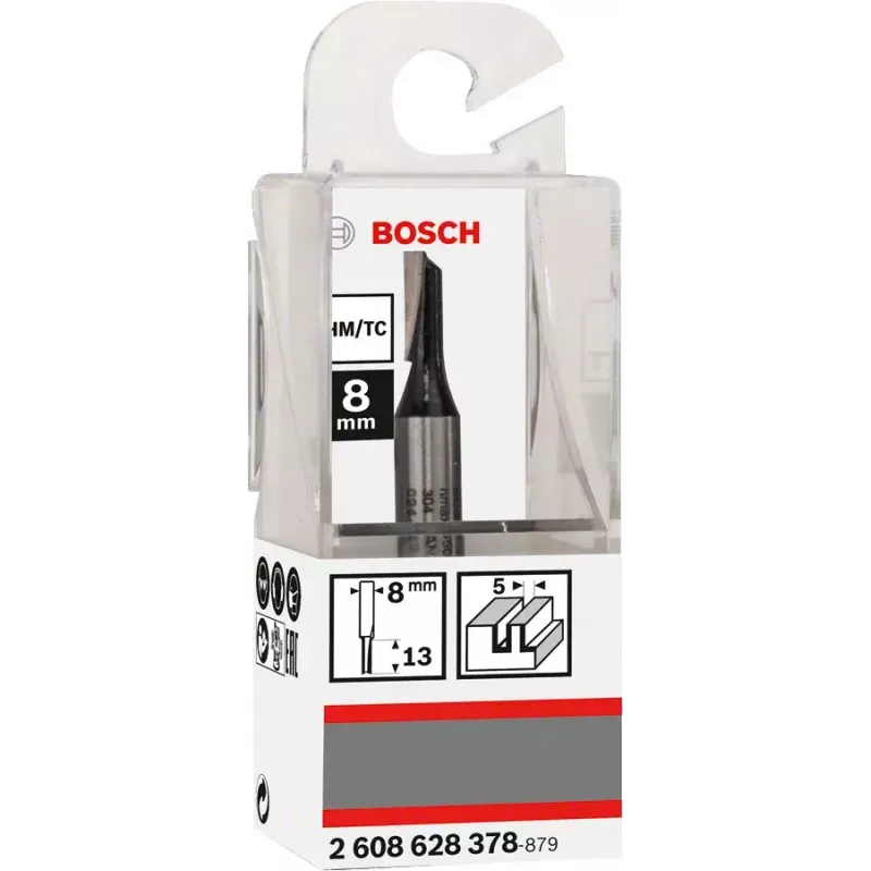 Fresa de ranurar Bosch 2 608 628 378 longitud 51 mm longitud de trabajo 1,27 cm