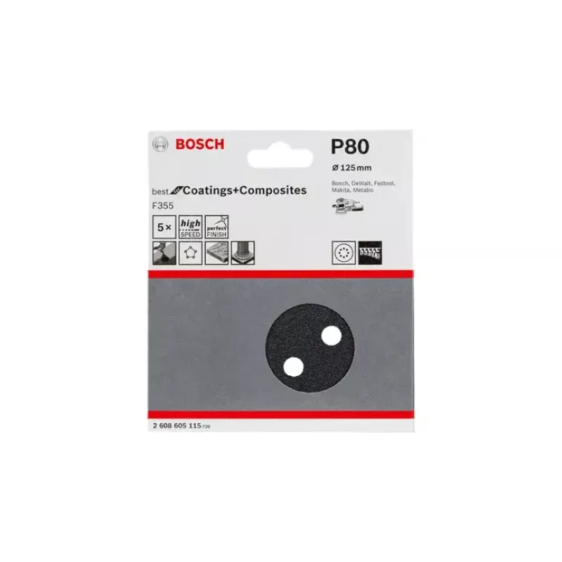 Discos de lijado Bosch F355 Best for Coatings and Composites