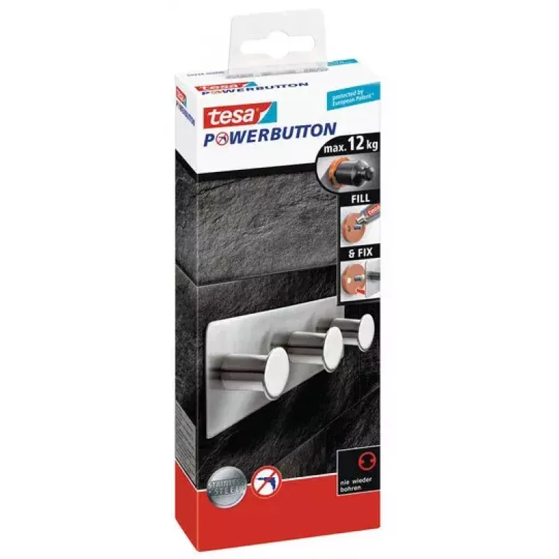 Gancho para toallas TESA Powerbutton Indoor 59334