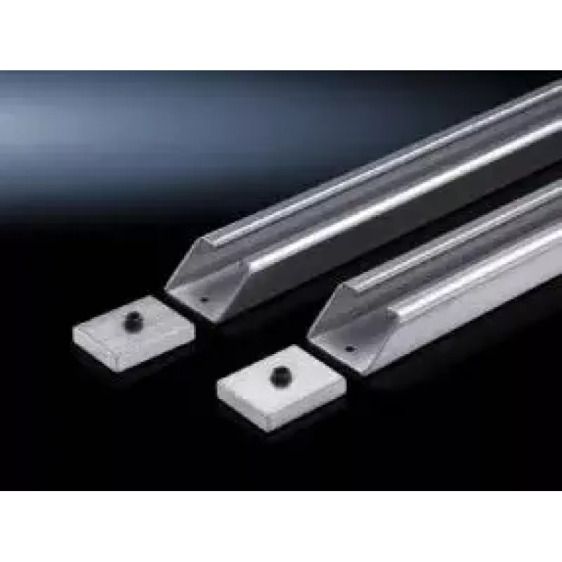 Accesorio para rack Rittal 4333.120, carcasa de acero, plateado, compatible con TS y SE, pack de 2