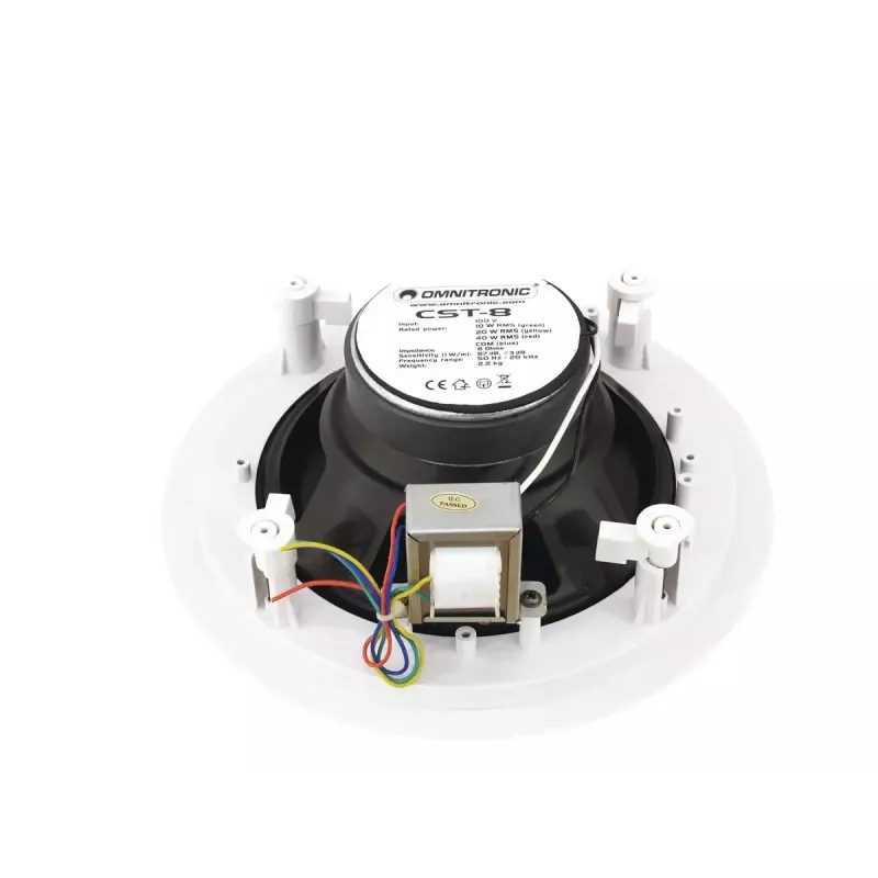Altavoz de 2 vías Omnitronic 80710232 Blanco Cableado 40 W