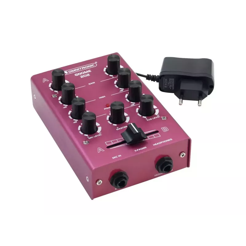 Omnitronic GNOME-202 2 canales 20 - 20000 Hz Rojo